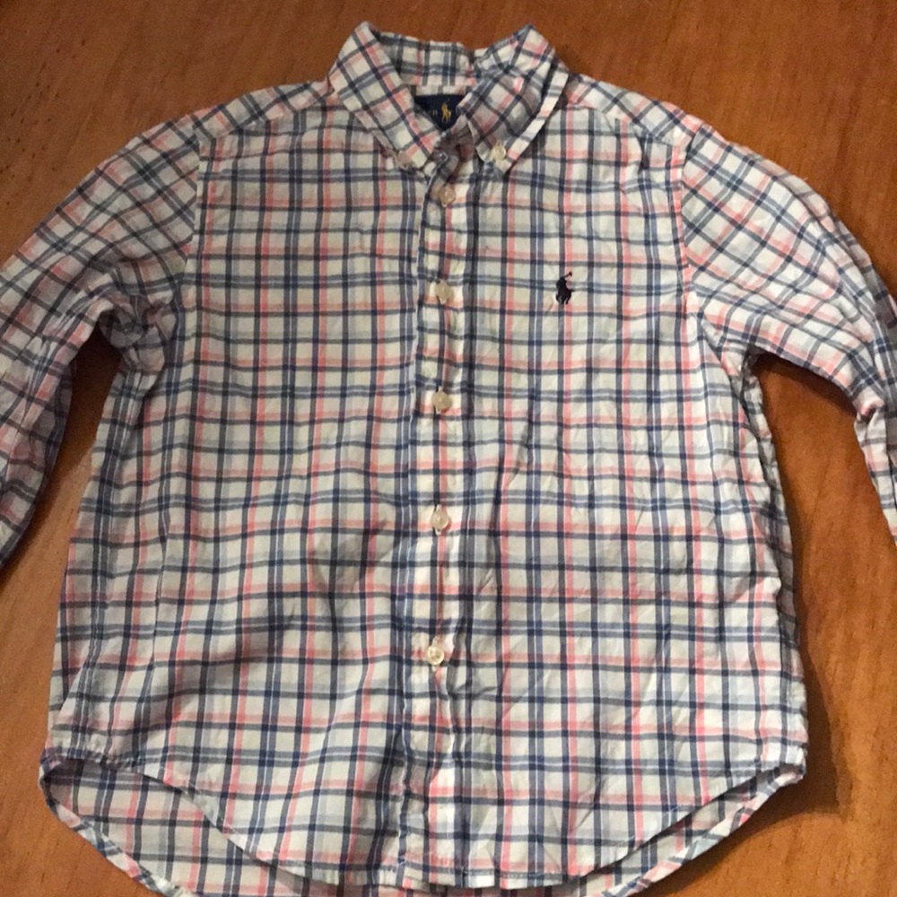 Polo Toddler Boys Plaid Cotton Poplin Shirt